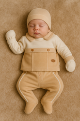 Pack naissance stylish baby boy 5 pcs velours